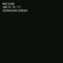 #0C100B - Gordons Green Color Image